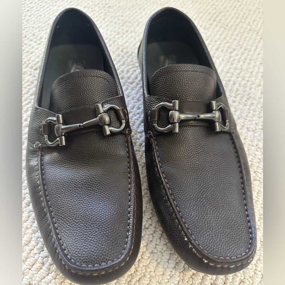 Ferragamo Men’s loafers, brown, 10
